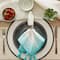 DII® Antique Striped Turquoise Tassel Napkins, 6ct.